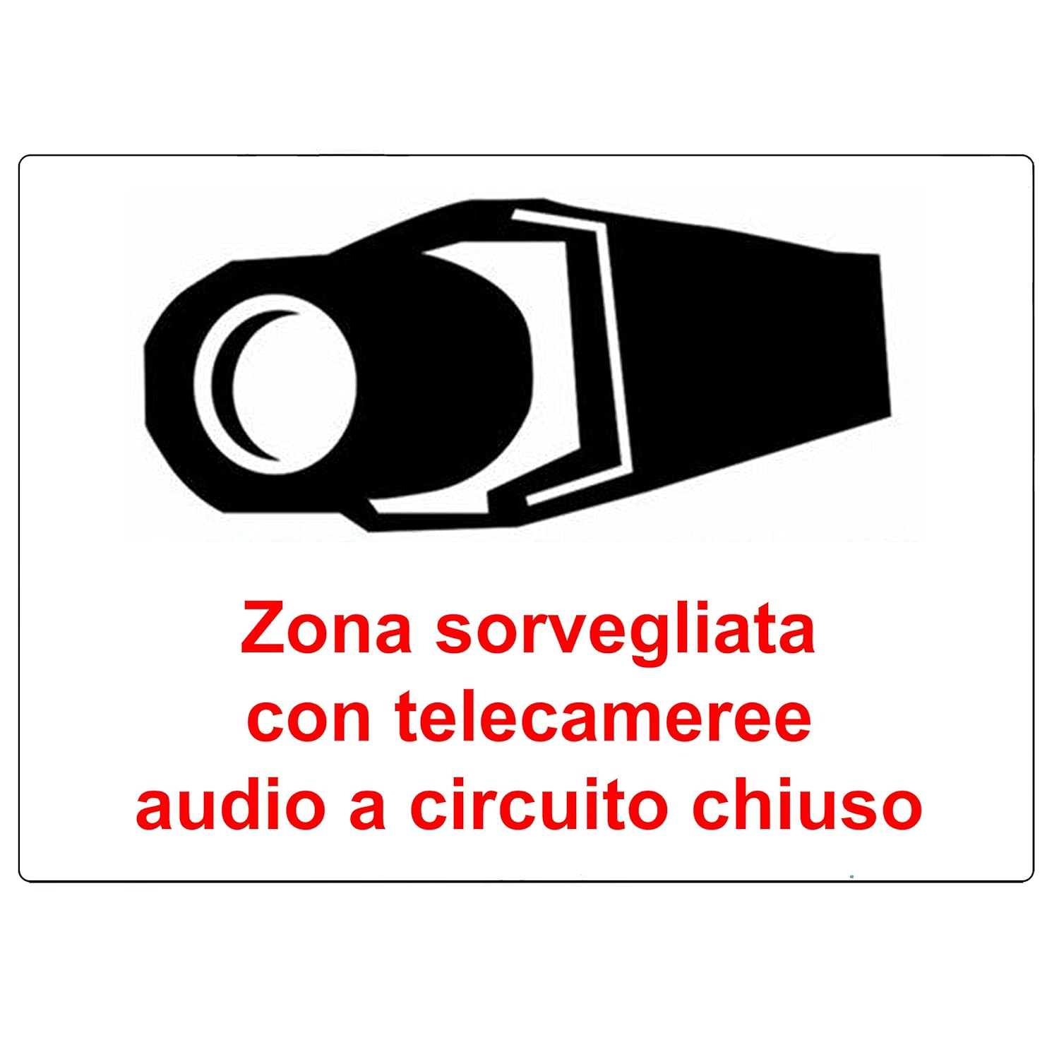 Cartello Di Sicurezza CCTV In Funzione, Vsafety 63002bc-r2, 300x400 Mm, Plastica Rigida 2 Mm, EN ISO 7010 - 2