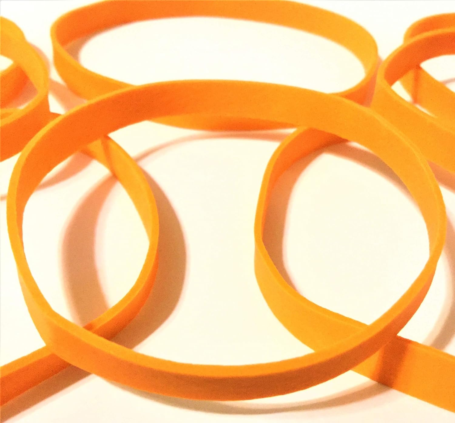 Orange HeavyDuty Rubber Bands 10 NonLatex Premium