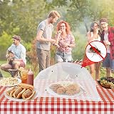 DDSHUN 6 Pack Food Cover Mesh Umbrella Tents 14x14 inch Fly Mosquito Net view 6