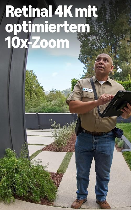 Videotürklingel Pro Kabel (Wired Video Doorbell Pro, neueste Generation), Festverdrahtet, Videotürklingel-Kamera, Retinal 4K, 10x-Zoom, 30 Tage Gratiszeitraum für Ring-Abonnement