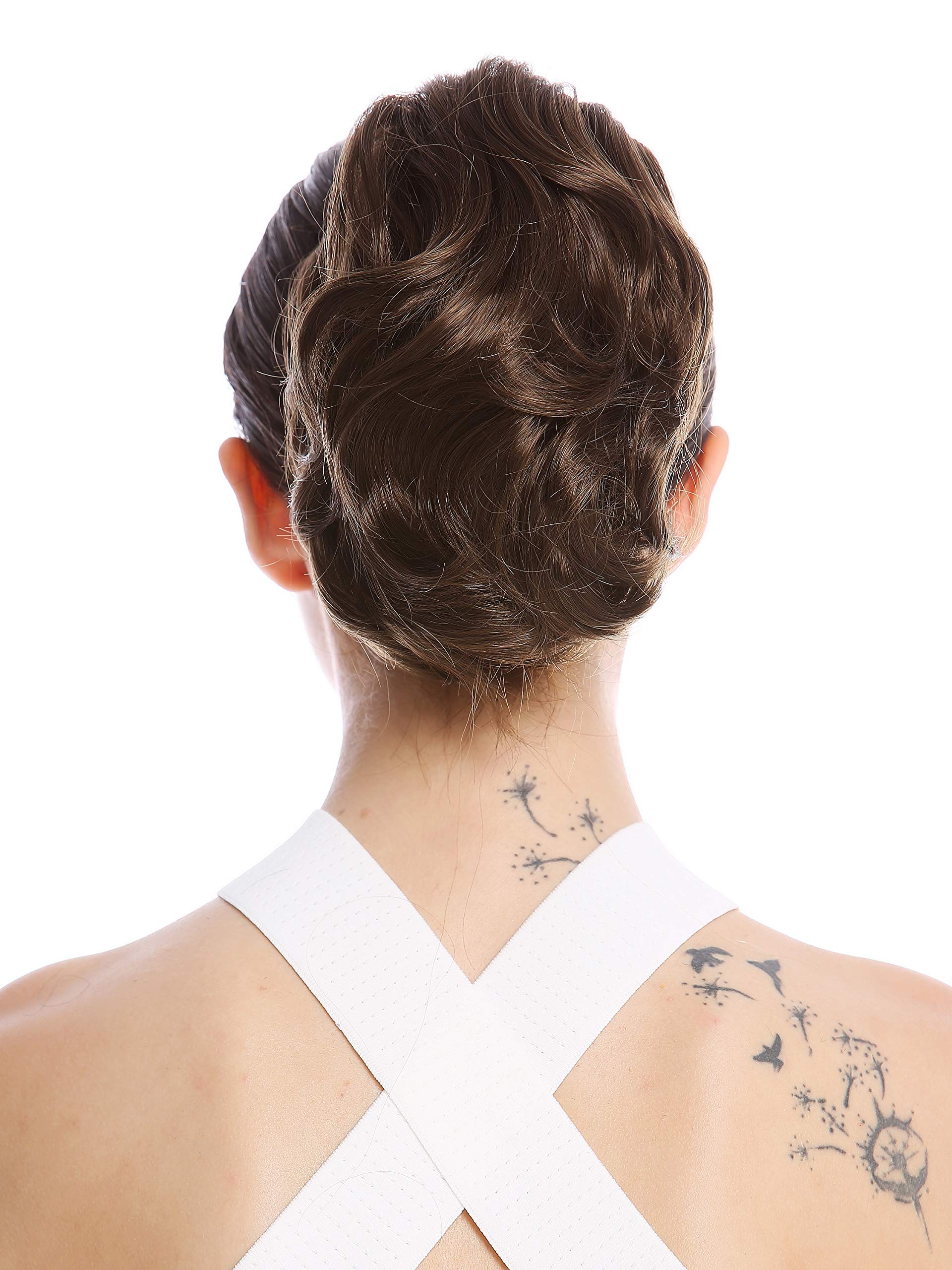 WIG ME UP - 1028-V-8 Ponytail Hairpiece Extensions short great volume wavy medium brown 8inch