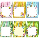 30 Pcs Spring Sticky Notes Flower Note Pads Spring Floral Memo Notes for Spring Tea Party Birthday Gifts School Students Teachers Office Presents