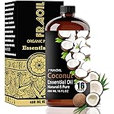 Coconut Essential Oil, Coconut Oil 16 Fl Oz 480 ML for Diffuser Humidifier Yoga Cleaning DIY Candle Soap Making Perfume Gift for Women Essential Oils