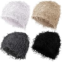 KORADI Distressed Beanie – Y2K Fuzzy Knit Winter Hat For Women And Men