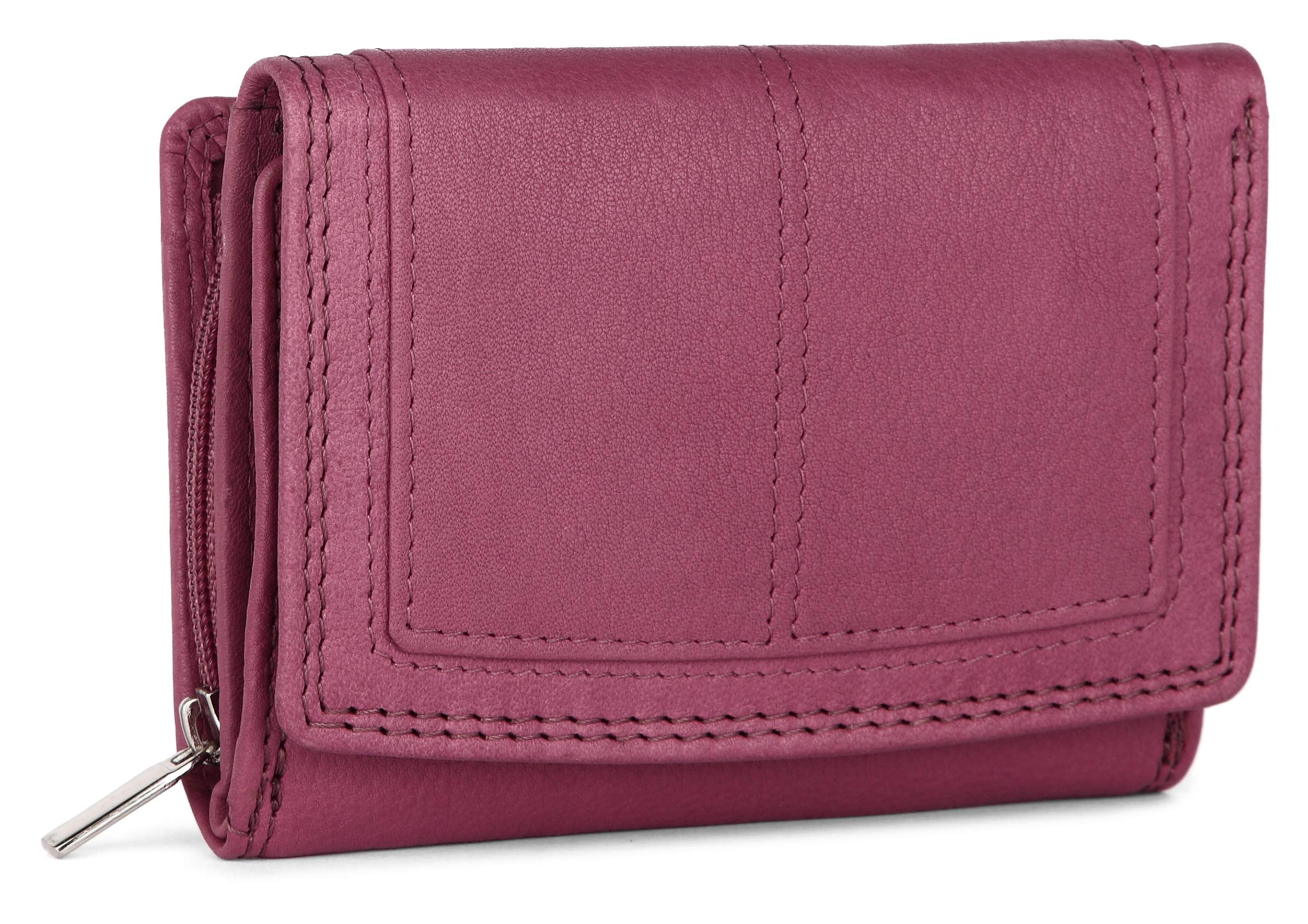 J. Wilson London Ladies RFID Protection Real Leather Purse Card Women Wallet Zip Coin Pocket โ image 1