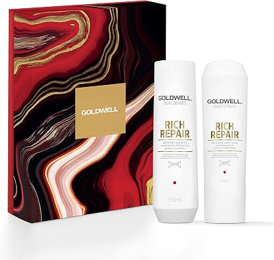 Goldwell Dualsenses Rich Repair Shampoo Conditioner Dry Damaged Hair Duo Set