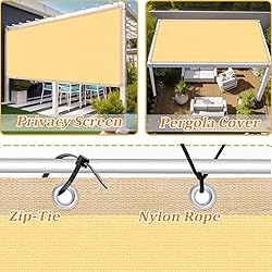 Shade&Beyond Customized Size 19' X 24' Shade Cloth