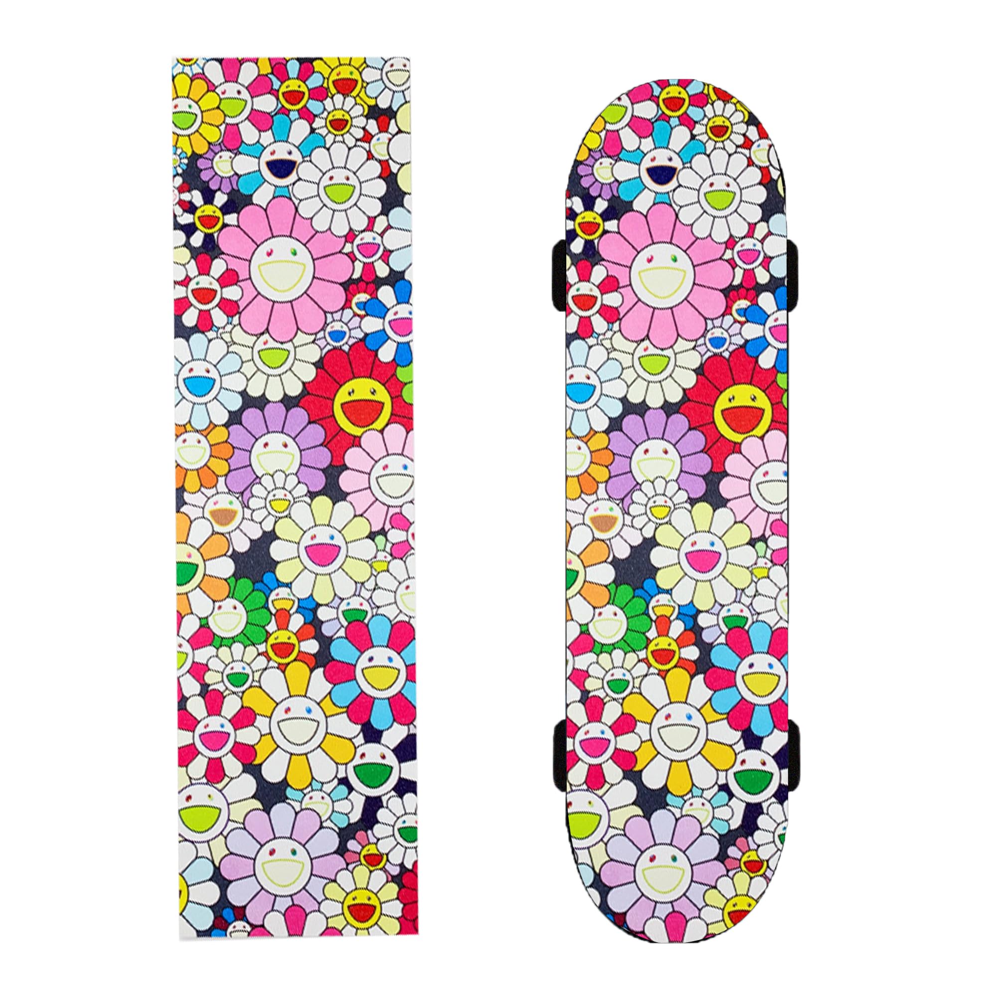 duoyif Skateboard Grip Tape, Skateboard Grip Tape, Grip Tapes for Skateboards, Longboard, Scooter, Scooter - Grip Tape, Bubble-Free, Non-Slip, Wear-Resistant, Waterproof (Sunflower, 84 x 23 cm)