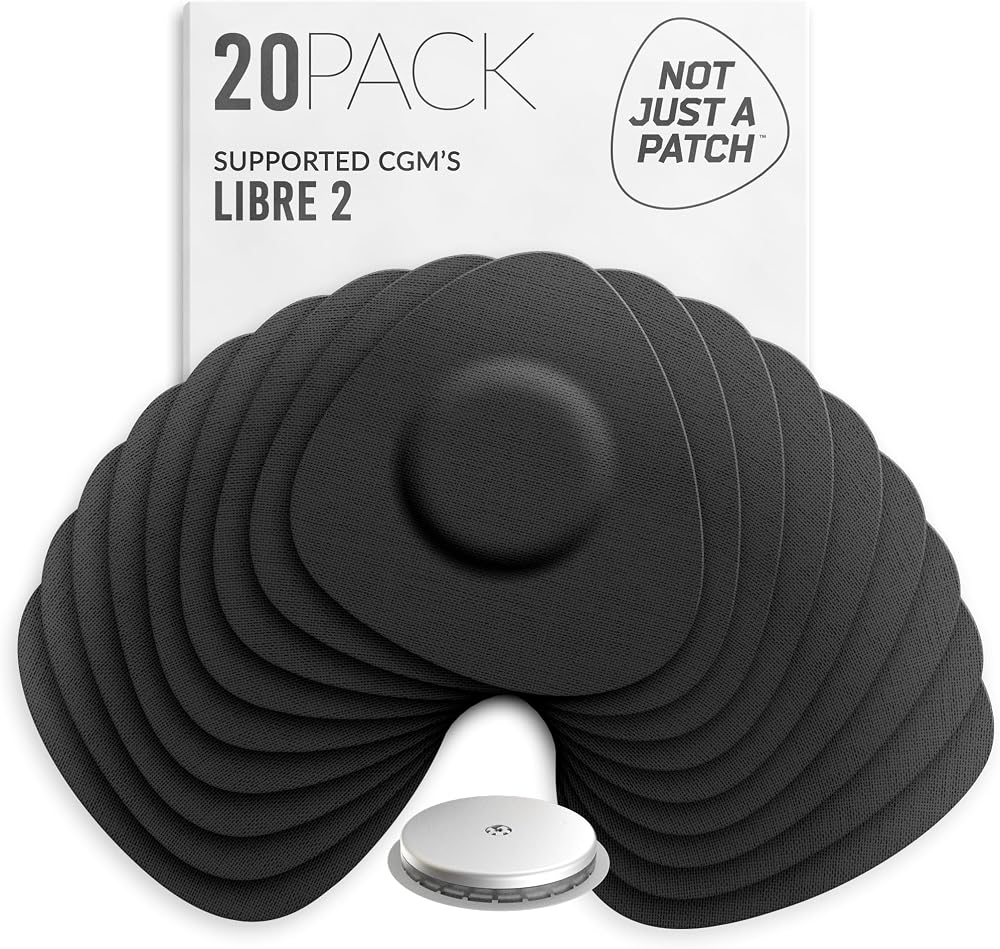 Not Just A Patch Freestyle Libre 2 Sensor Covers 20 Pack Black