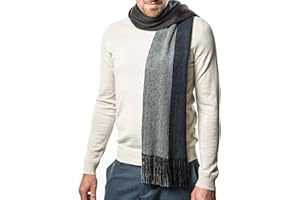 Marino Avenue Mens Scarf, Knit Striped Scarf, Long Winter Mens Scarves In An Elegant Gift Box