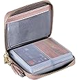 Easyoulife Womens Credit Card Houder Portemonnee Zip Lederen Card Case