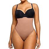 SHAPELLX Womens Shapewear Thong Tummy Control Seamless Waist Slimmer Panties Waist Cincher Shapewear Girdle Body Shaper