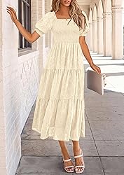 PRETTYGARDEN Women's 2025 Summer Casual Midi