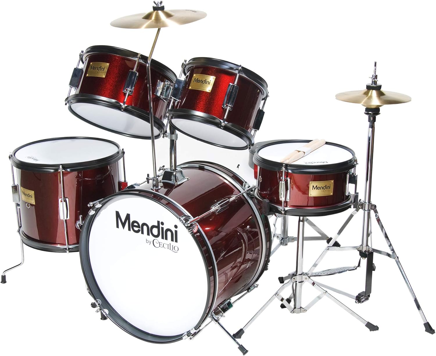 mendini 5 piece junior drum set