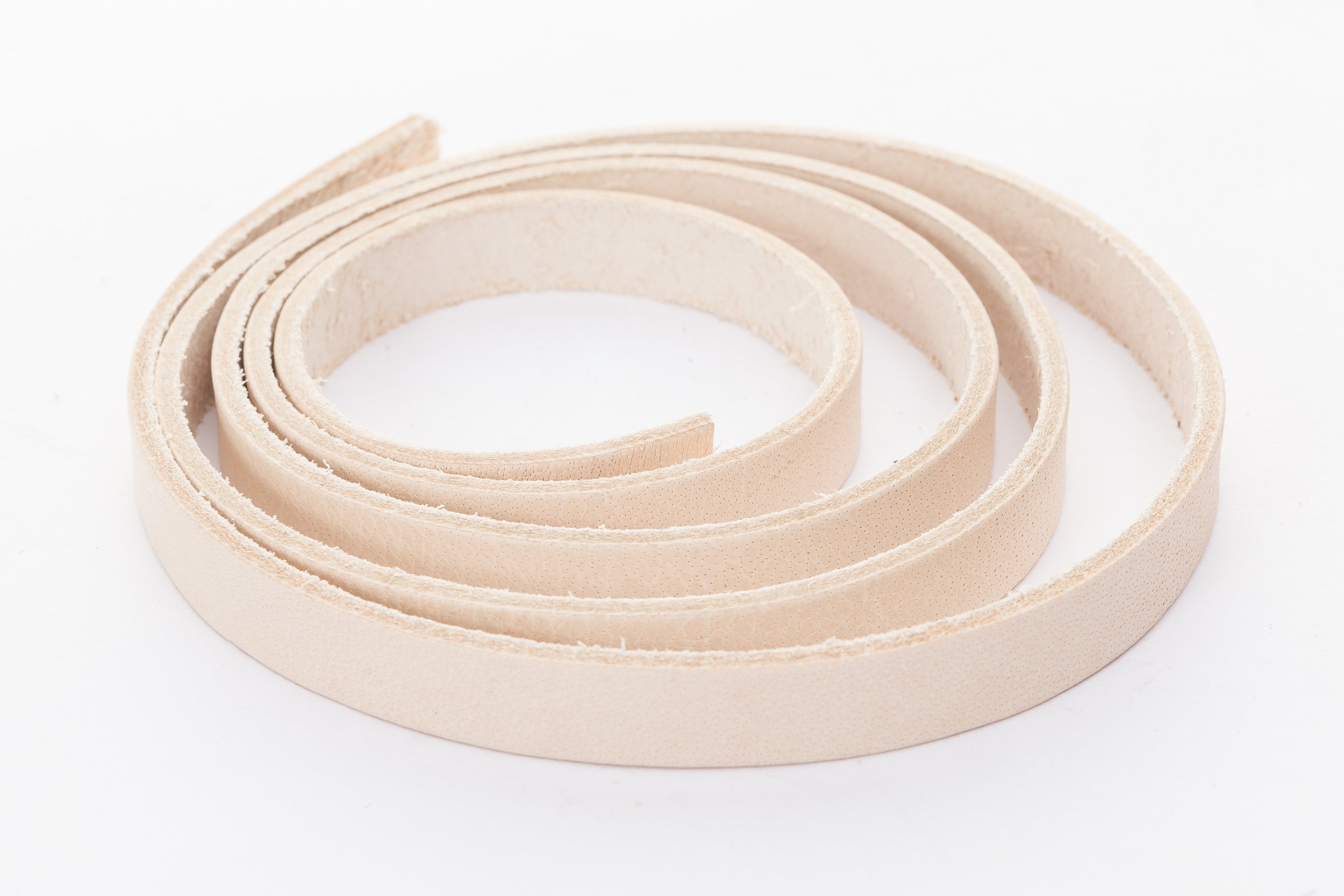 Esnado Leather Strap / Band / Cord, Flat 1 metre. Width/colour: selectable., Leather, natural, Breite: 8 mm