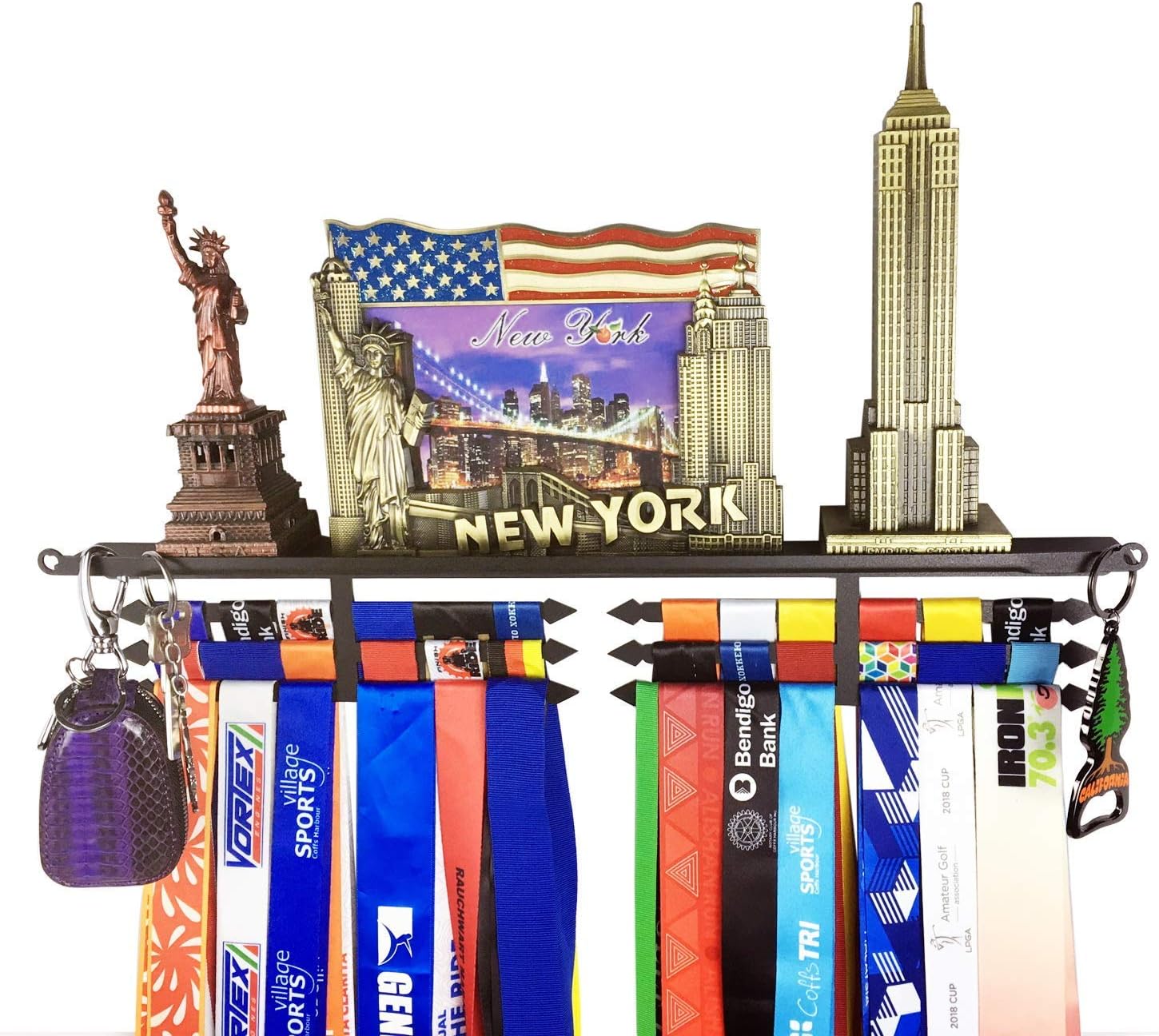 Medal Holder Hanger Display - Wall Mount - Great Gifts for Runners, Gymnastics, and Sports Medals