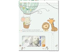 ZipGifts Baby Shower Card | Zip-Open Money Holder w/Clear Plastic Window for Cash, Check, & Gift Card (Baby Shower | Hello Baby Shower)