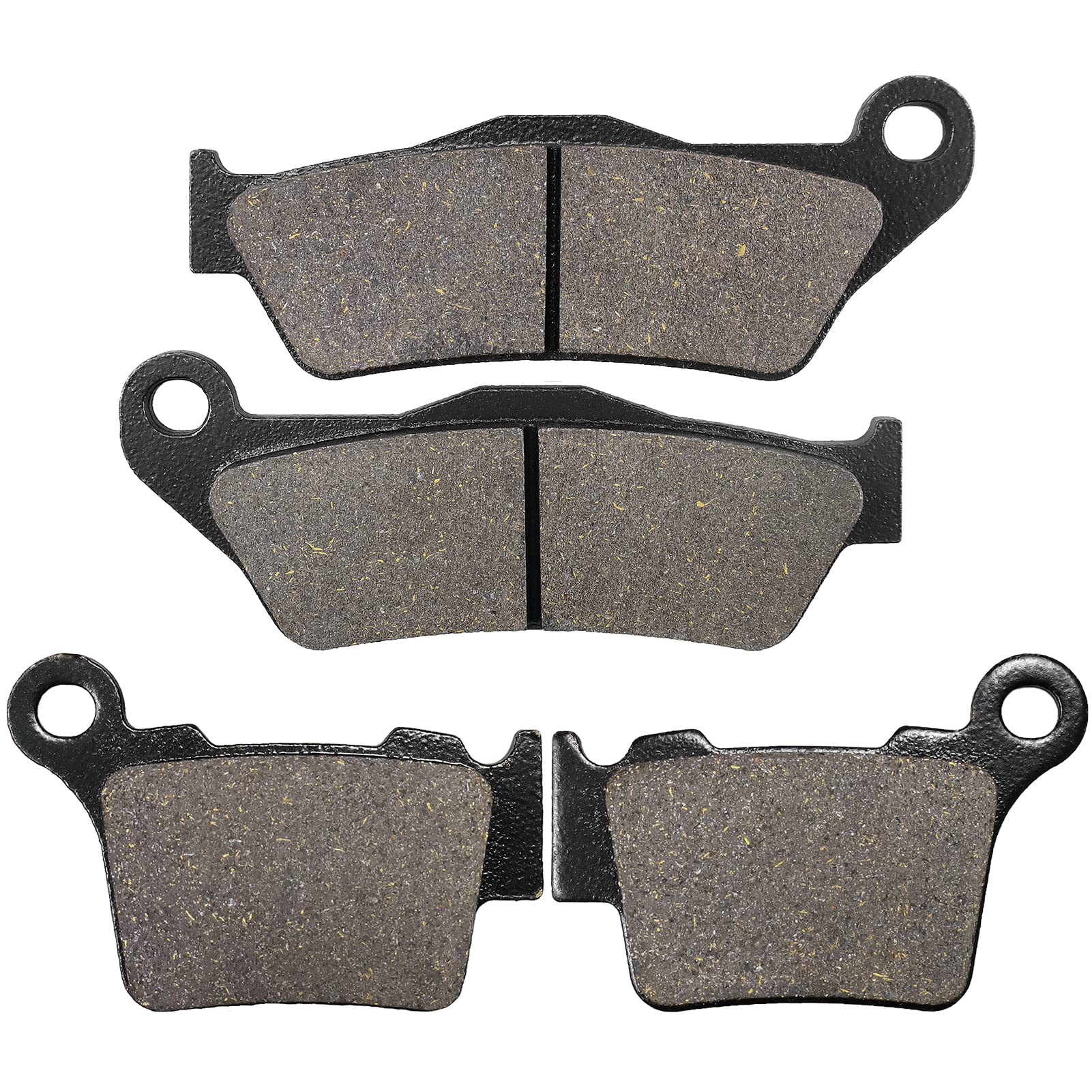 Cyleto Front and Rear Brake Pads for 250 SX-F SXF 250 200-2016 EXC 250 Racing 2006 EXC-F 250 (4T) Six Days 2011-2012