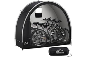 Azaeahom Bike Storage Shed Tent, Waterproof Outdoor Storage Shed for Bicycle, Easy Setup, Portable Storage Tent for Motorcycle,Garden Tools,Lawn Mower