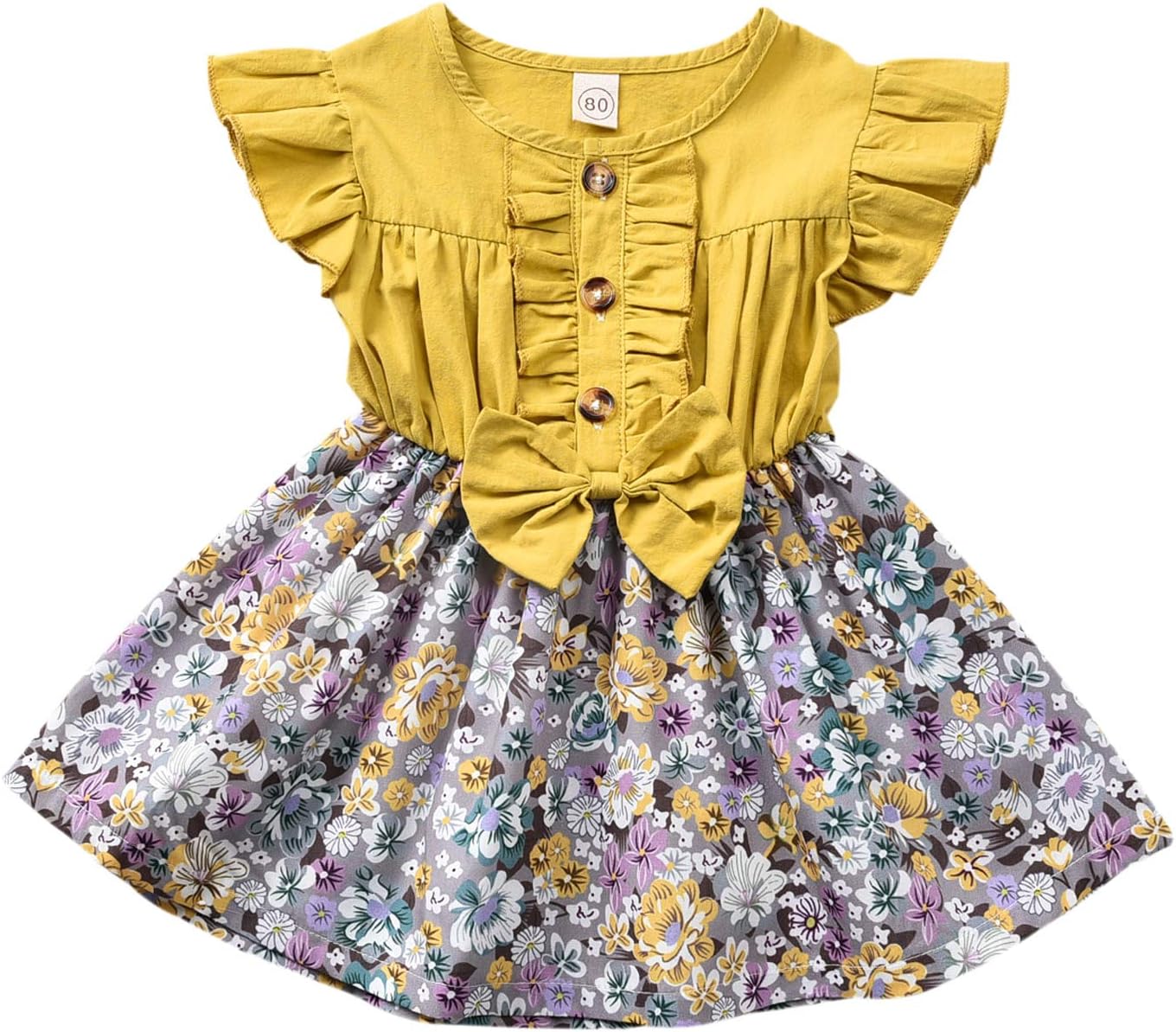 Toddler Girls Outfits 3pcs Baby Romper Clothes Set Girl Floral Jumpsuit+Strap Skirt Outfits