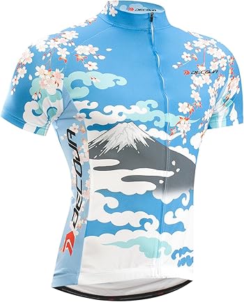 DECOJA サイクルジャージ 半袖 桜富士 日本製(27110) サイクルウエア ロードバイク UV