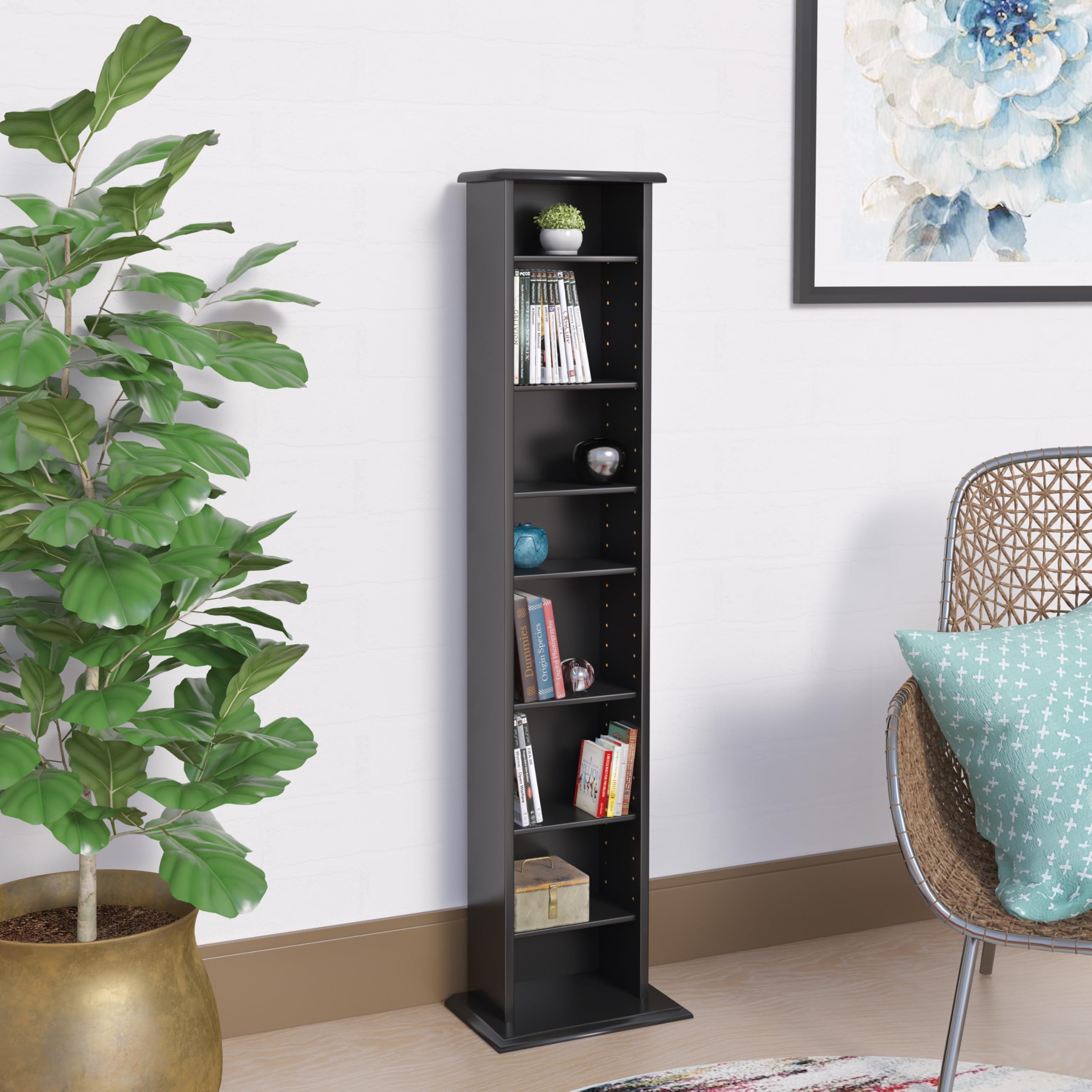Slim Multimedia Storage Tower