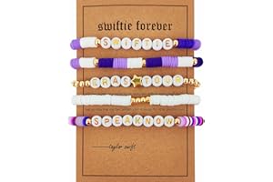 LELEAN Taylor Friendship Bracelet Kit Merch Lover Midnight Red Inspired Bracelets Album Merchandise Party Birthday Decorations Taylor Concert Set for Kids Girls Fans Gifts