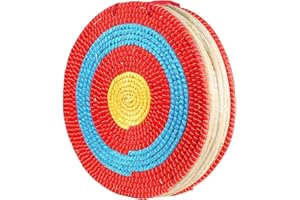 HYBDAMAI Archery Targets Traditional Solid Straw Round Archery Target, Arrow Target for Recurve Bow Longbow or Compound Bow, for Kids Youth Adult Archery Hunting Backyard Practice