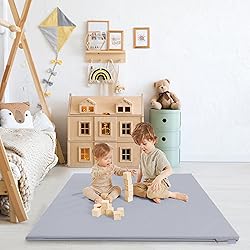Stylish Vegan Leather Baby Play Mat - Soft, Easy to