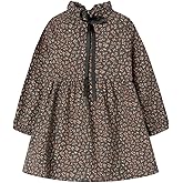 Mud Kingdom Fashion Little Girls Floral Dress Long Sleeve Ruffled Cute Spring Autumn
