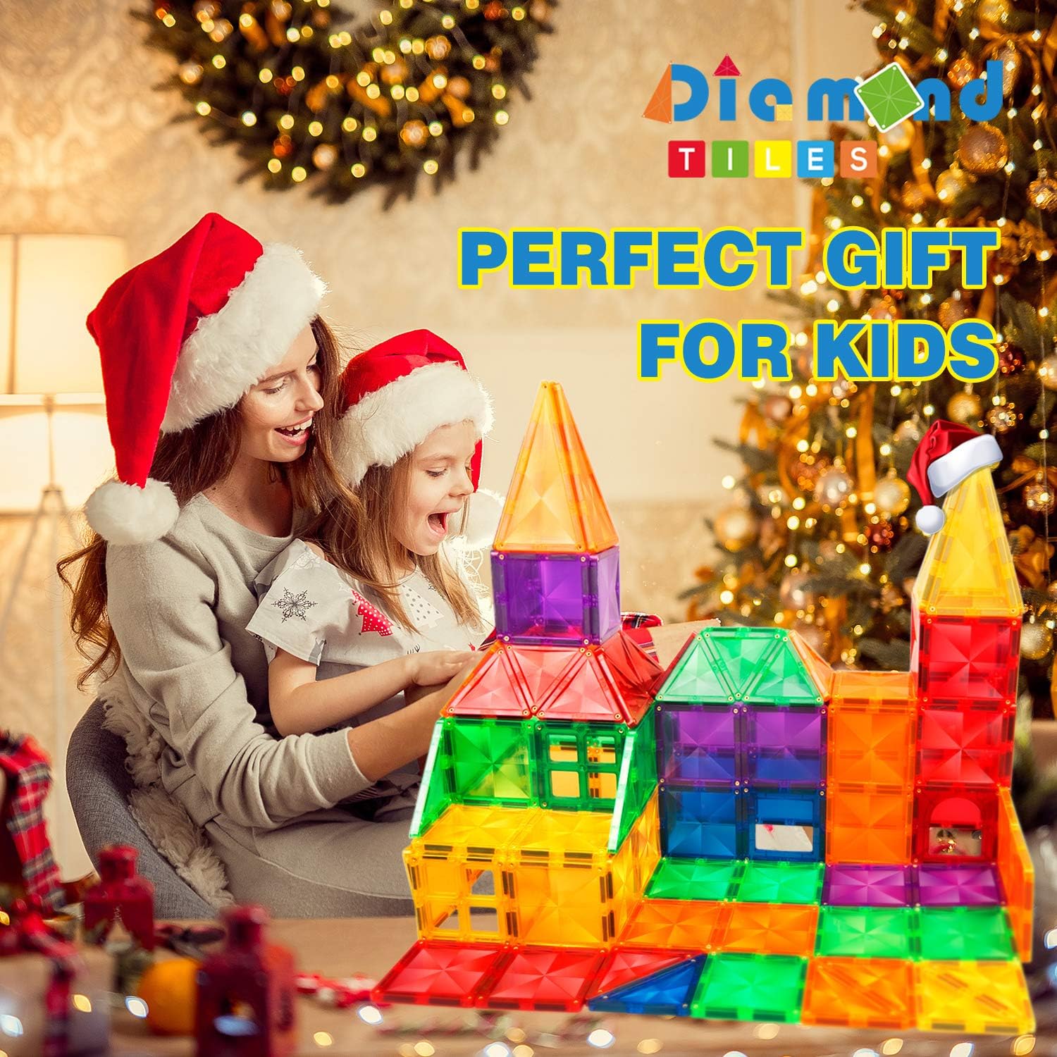 Hobaby Magnetic Blocks Building Set 3D Magnet Bulding Tiles Construction Playboards-Creativity Beyond Imagination,Inspirational,Recreational,Educational, for Toddlers Boys and Girls (32pcs): Toys & Games