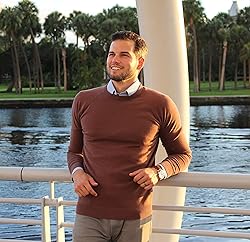 CC Perfect Slim Fit Crewneck Sweaters for Men