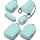 Extra Large Compression Packing Cube 6 Piece Set for Travel and Check Luggage by TRIPPED Travel Gear