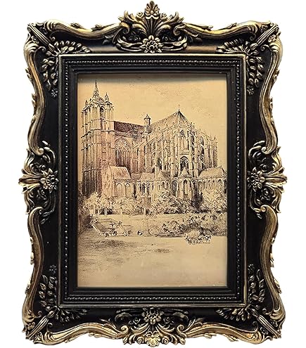 Amazon.com - CISOO Vintage 5x7 Picture Frame Antique Photo Frame