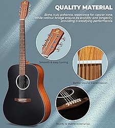 Vangoa Acoustic Guitar Beginners Set, 41 In Full
