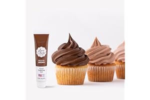 ANN CLARK COOKIE CUTTERS Ann Clark Mocha Brown Food Coloring Gel .70 oz. Professional Grade Made in USA
