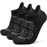 Busy Socks Ankle Merino Wool Blend Running Walking Socks for Men Women Compression Support Athletic Low Cut Cushioned Socks