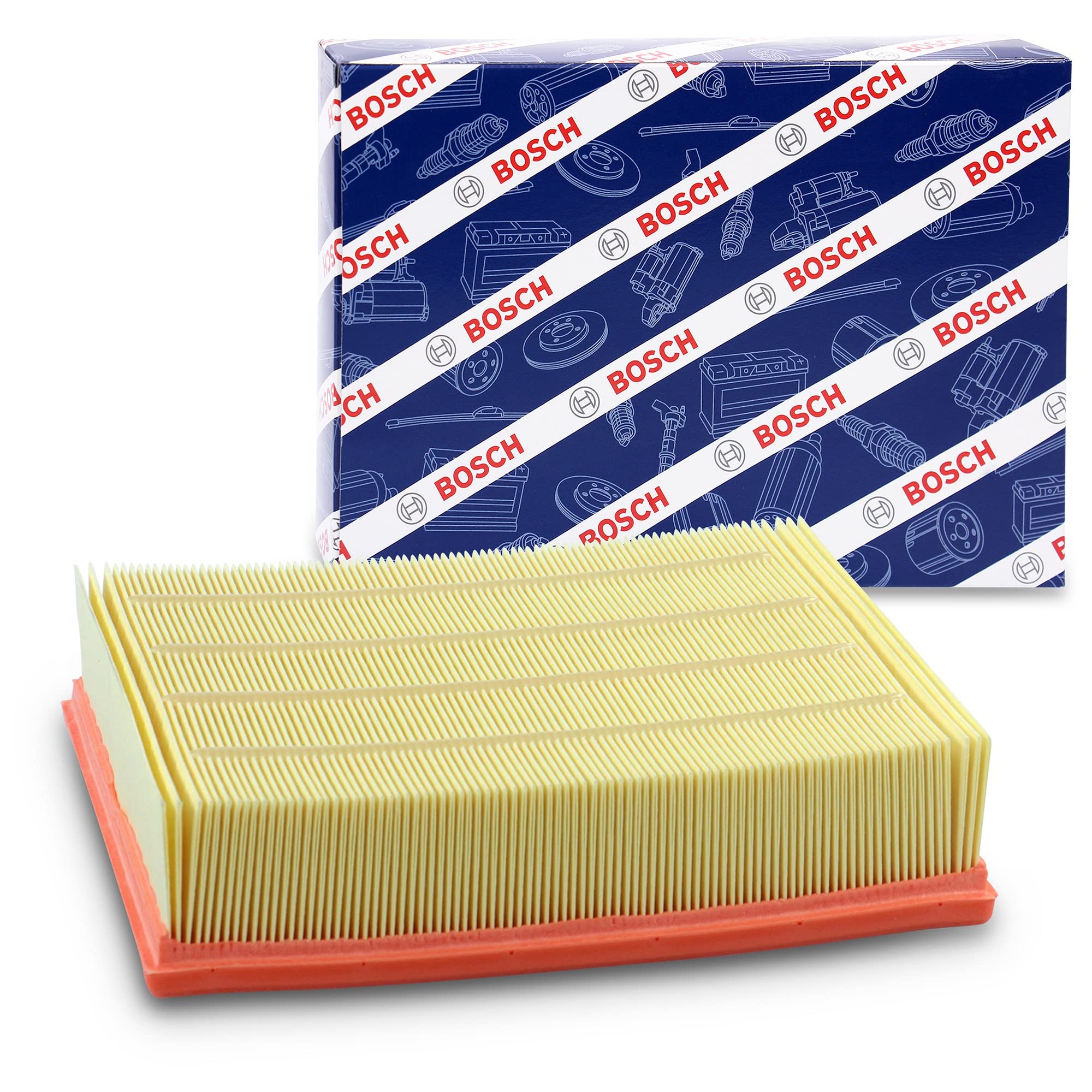 Bosch S9870 Car Air Filter - Separates Particles from the Air Intake - Moisture-resistant plus High Tensile Strength