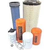 CFKIT Maintenance Filter Kit Compatible with Case 580L, 580 Super L Series 2 w/ 3.9L Eng. (Turbo)