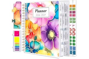 Planner 2026-2027, 18 Months Academic Daily Weekly Monthly Planner Yearly Agenda January 2026 – June 2027, Page Tabs, Separat