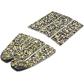 Lonnngg 3/6 Piece Stomp Pad Surfboard EVA Traction Pad Adhesive Professional Tail Pad/Applies All Boards - Surfboards, Shortboards, Longboards, Skimboards/Multiple Color Choices