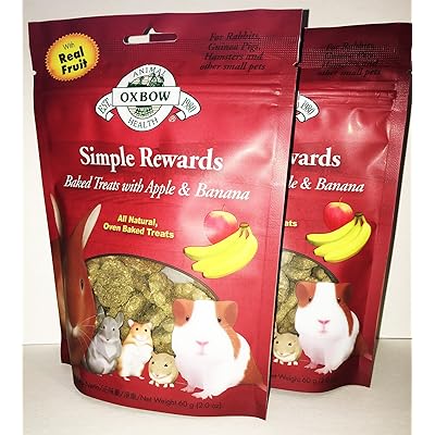 2 Pack Oxbow Simple Rewards Baked Treats - Apple &amp; Banana (2 / 2 oz)