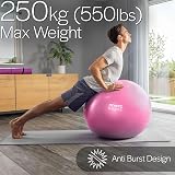Core Balance Anti Burst Gym Ball 45-85cm with Pump Pink view 4