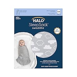 HALO 100% Cotton Sleepsack Swaddle, 3-Way