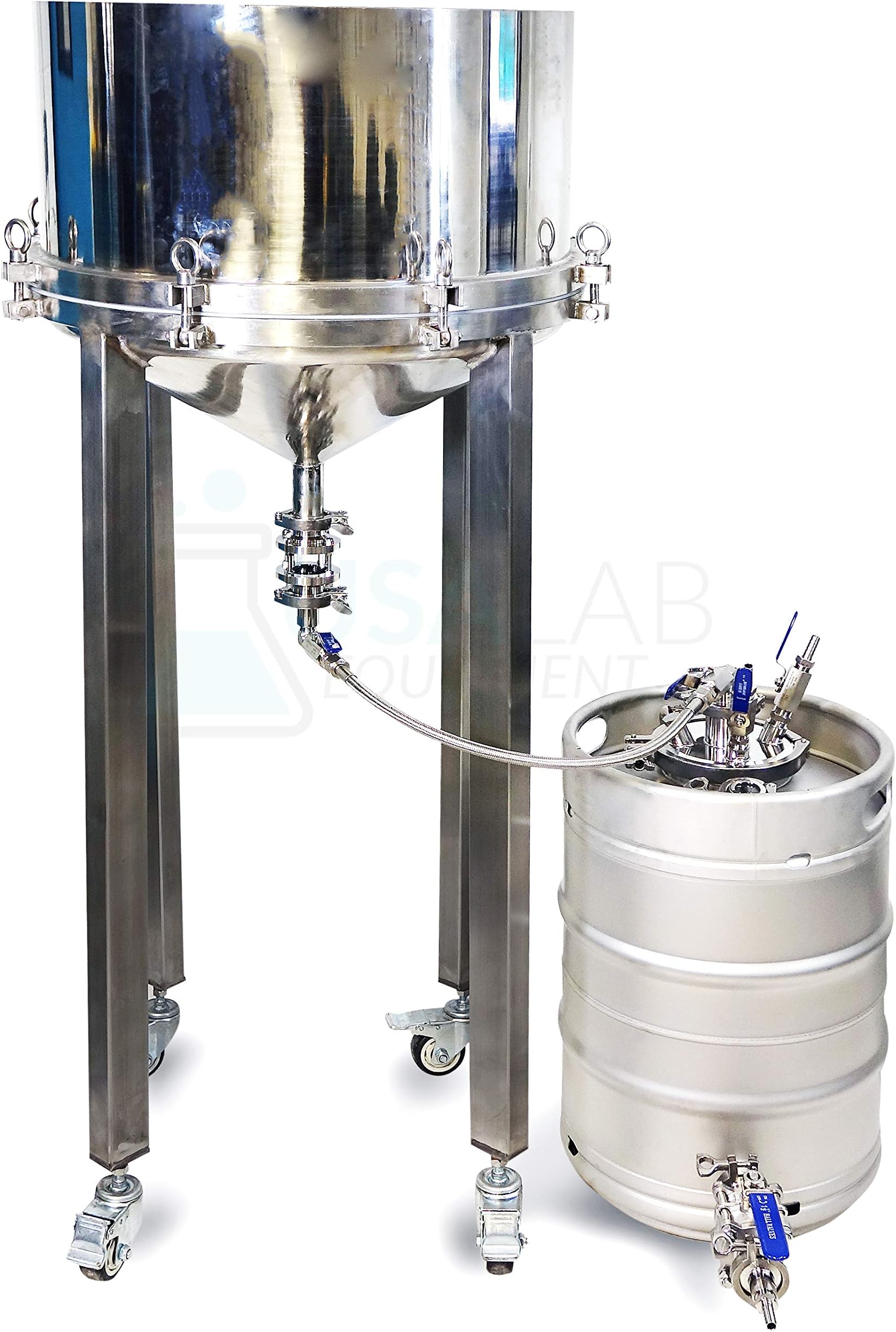 USA Lab 24" Flux Funnel with 50L Keg - 24" Buchner Funnel