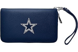 Littlearth NFL Dallas Cowboys Zip Organizer Wallet, Team Color, 4” x 7.5" x 1”