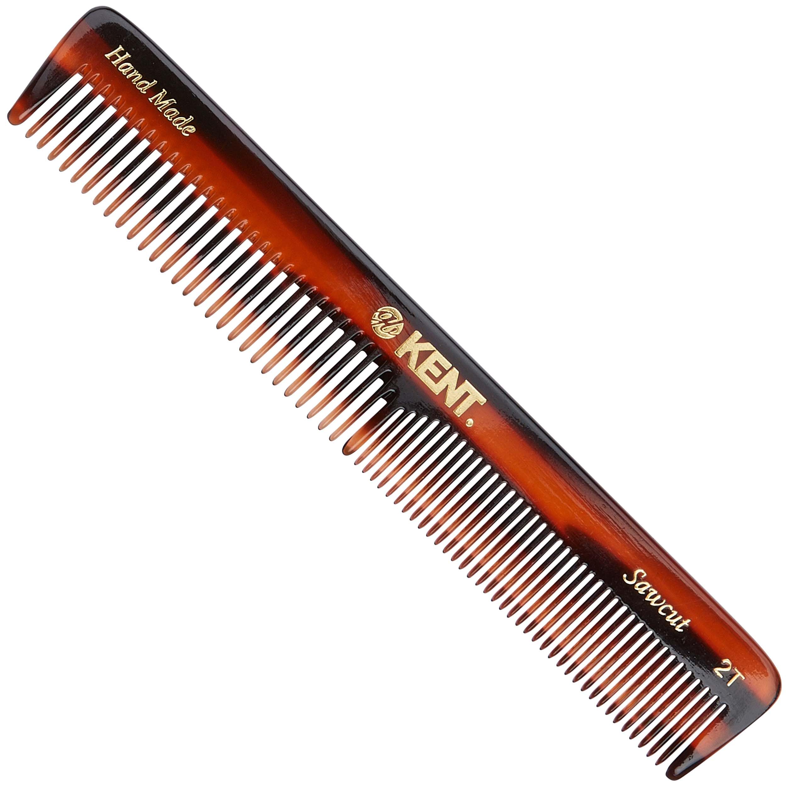 Kent Brushes Handmade Comb A 2T Medium Size Coarse and Fine Comb