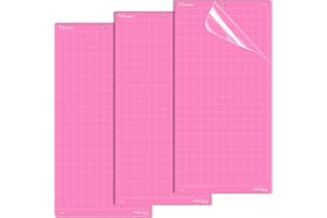 CRABCUT 12x24 Inch FabricGrip Cutting Mats for Cricut & Siser,12"x24" Fabric Adhesive Sticky Durable Long Lasting Replacement Cutting Mat for Cricut Maker 4/3/Explore 4/3/Air 2/One/Siser Juliet/Romeo