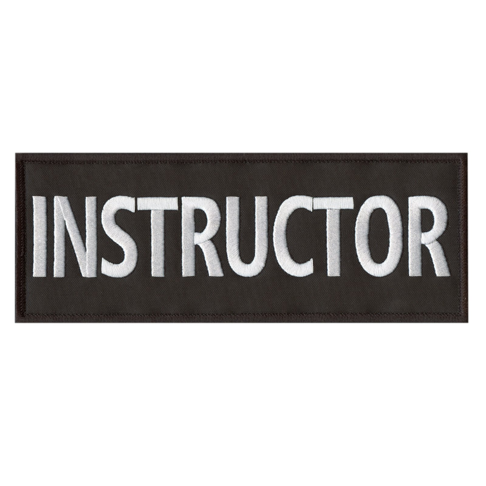 Instructor Large XL 10x4 inch Body Armor Tactical Embroidered Fastener Patch