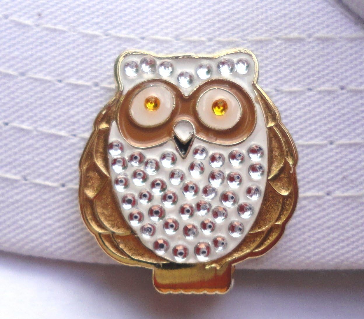 Owl W/ Crystals Golf Ball Marker and Magnetic Hat Clip